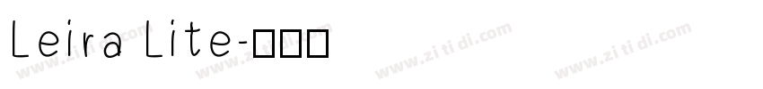 Leira Lite字体转换